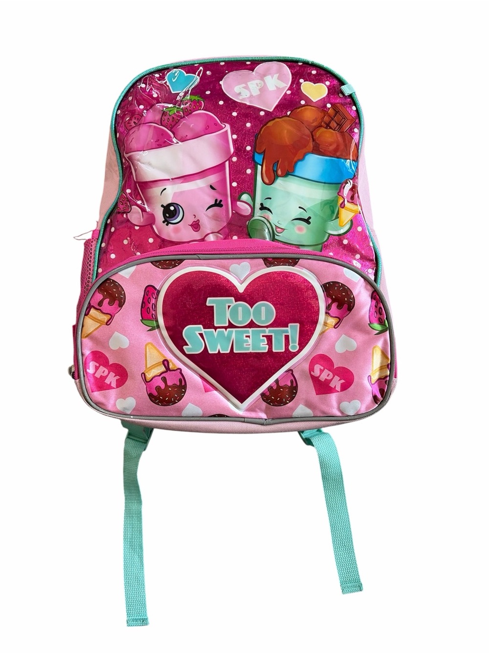 Y2K Aesthetic Shopkins "Too Sweet" 16" Backpack | Senior Backpack Trend